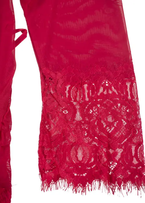  Комплект женского нижнего белья (пеньюар, сорочка и стринги) (р-р 42-46)