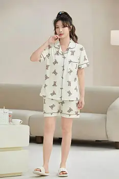 Комплект домашний (рубашка-шорты) женский р-р 44-50