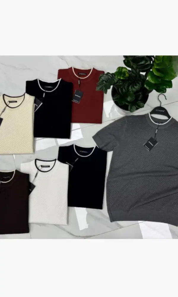 Футболка вязаная мужская (р-р M-3XL)