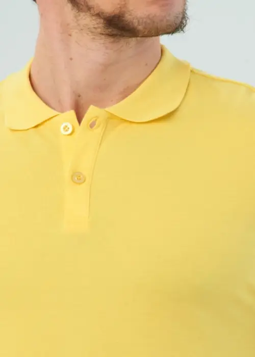 Футболка поло, цвет "Желтый", мужская (р-р 48-56)