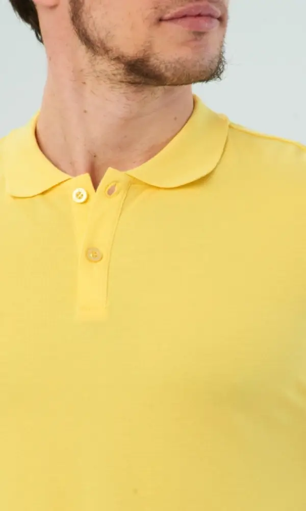 Футболка поло, цвет "Желтый", мужская (р-р 48-56)