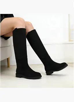 Сапоги трубы высокие замшевые женские (р-р 36-41)