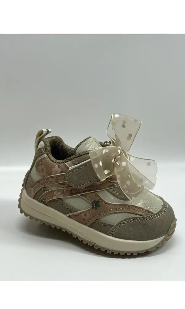 Кеды на липучке с бантом для девочки р-р 18-22