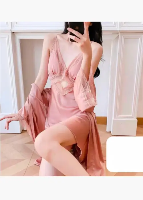 Комплект женский халат и сорочка (р-р 44-48)