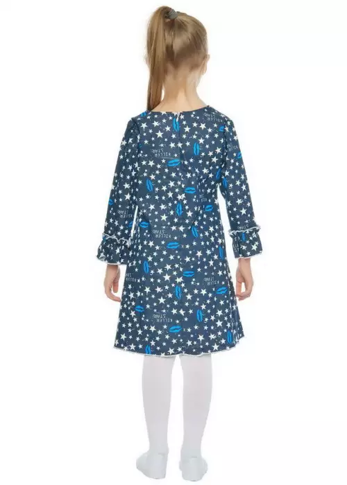 Платье для девочки с длинным рукавом (3-6 лет)