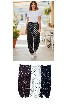 Брюки летние в горошек женские (р-р S M L)