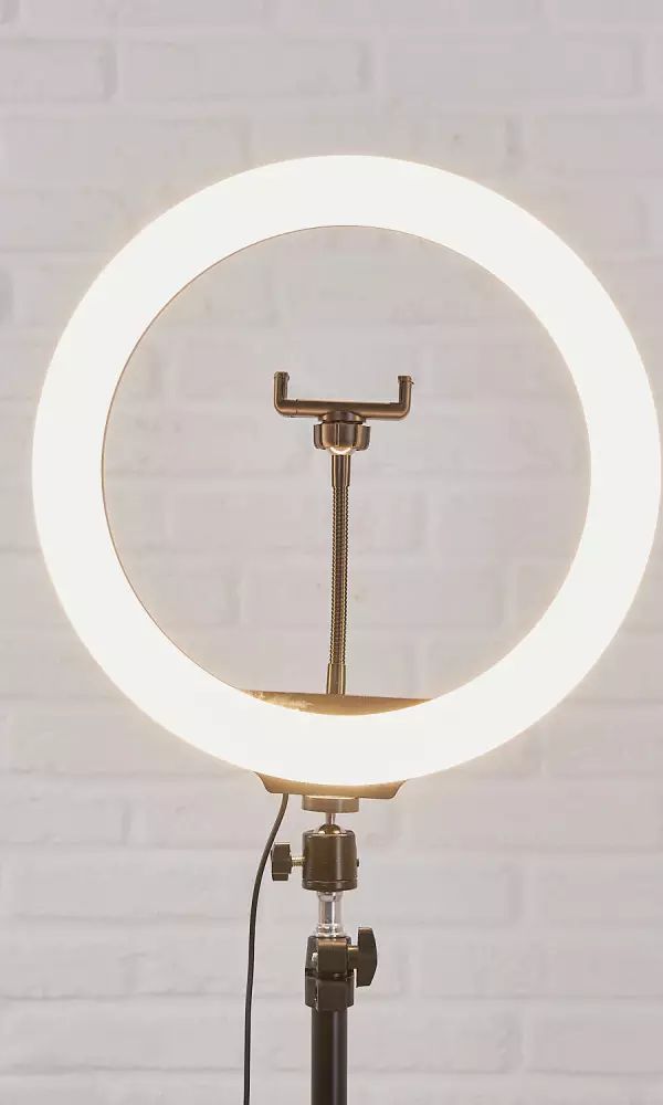 Кольцевая Led лампа со штативом диаметр 33 см