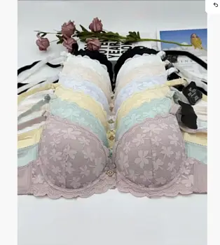 Бюстгальтер без пушап с кружевом женский (р-р 75В-90В)