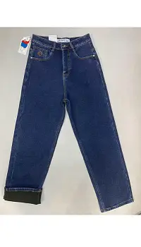 Джинсы багги мужские с начёсом р-р 28-36