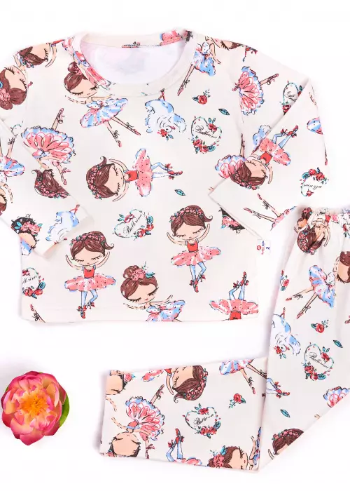 Пижама для девочки, с принтом (1-4 года)