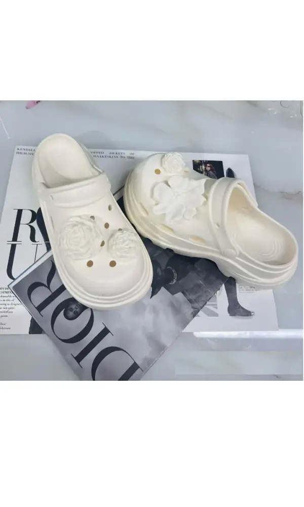 Сабо резиновые на платформе женские (р-р 36-41)