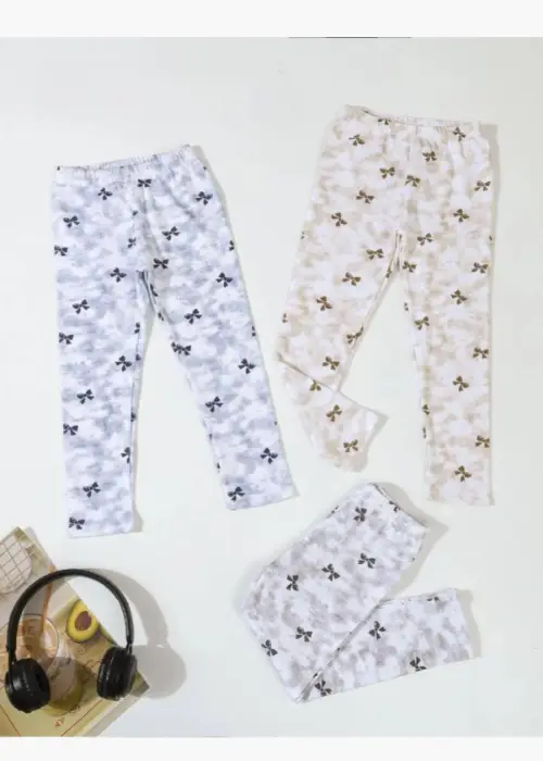 Лосины с принтом для девочки (р-р 100-140)