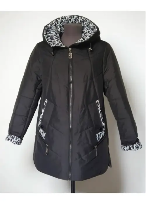 Куртка демисезонная женская с капюшоном (р-р 48-58)