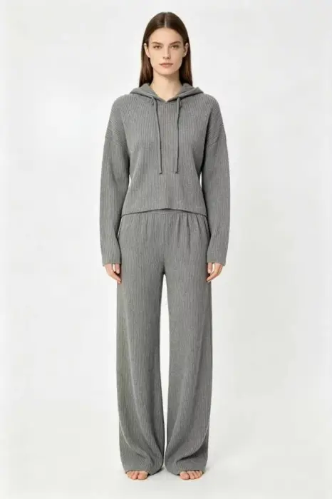 Костюм домашний с капюшоном женский (р-р M-2XL)