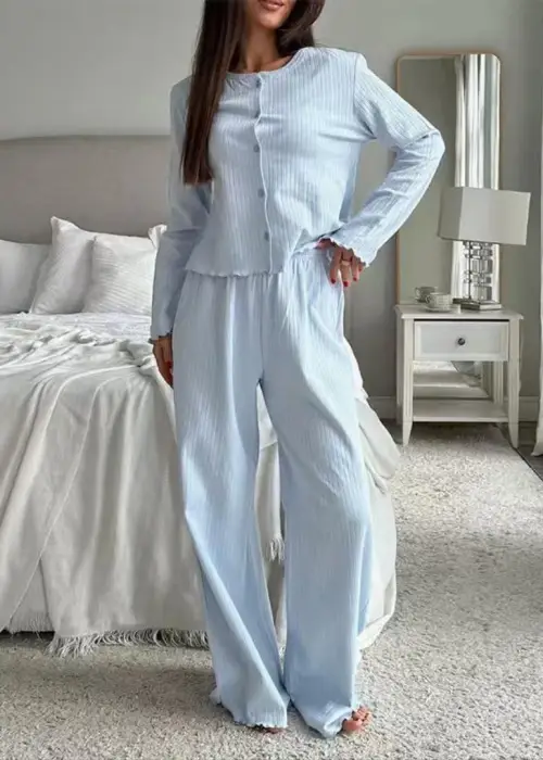 Пижама женская в рубчик (S-XL)