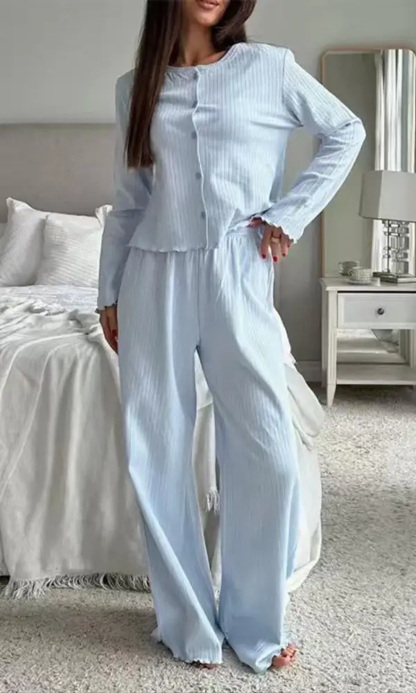 Пижама женская в рубчик (S-XL)