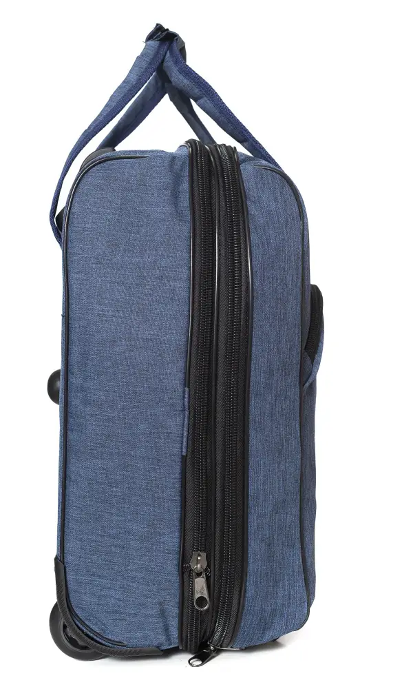 Сумка-чемодан с выдвижной ручкой на 2-ух колесах, 50х35 см