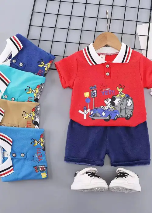 Комплект двойка на мальчика, футболка-поло и шорты ( 2-5 л)