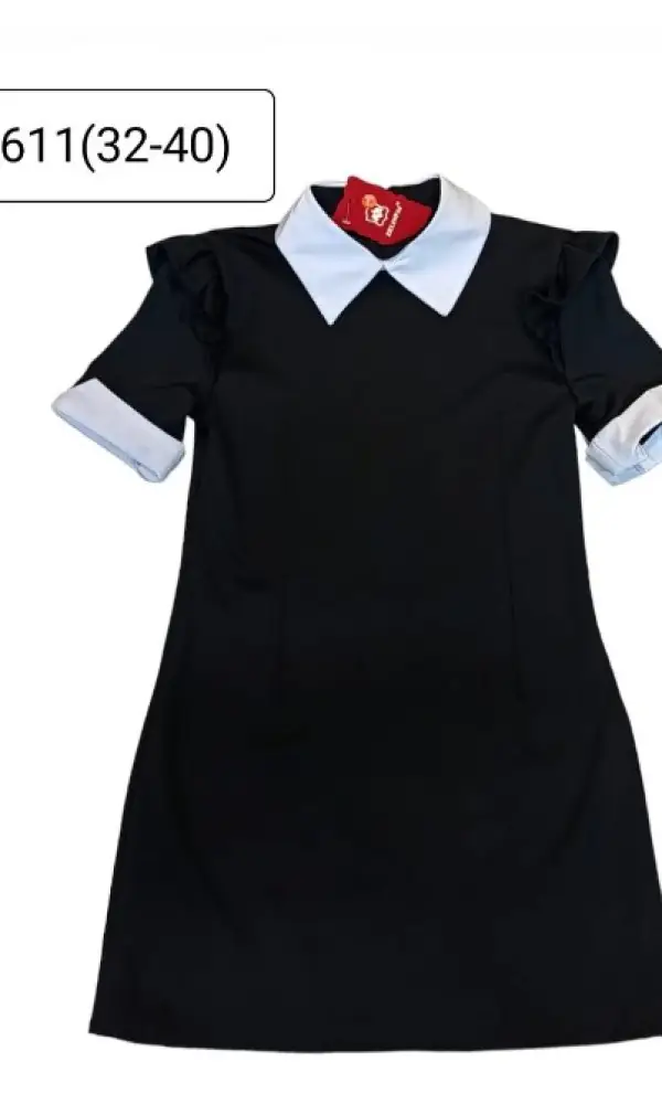 Школьное платье, короткий рукав на девочку ( р-р 32-40)