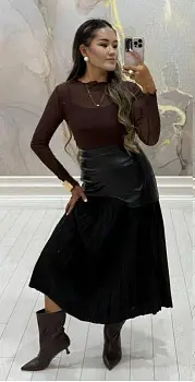 Комплект- двойка водолазка и топ р-р 42-48