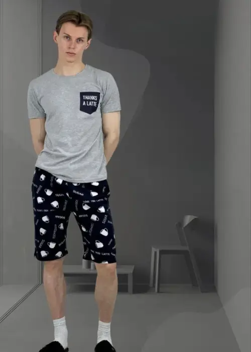 Мужской костюм летний с шортами и футболкой (р-р 48-56)