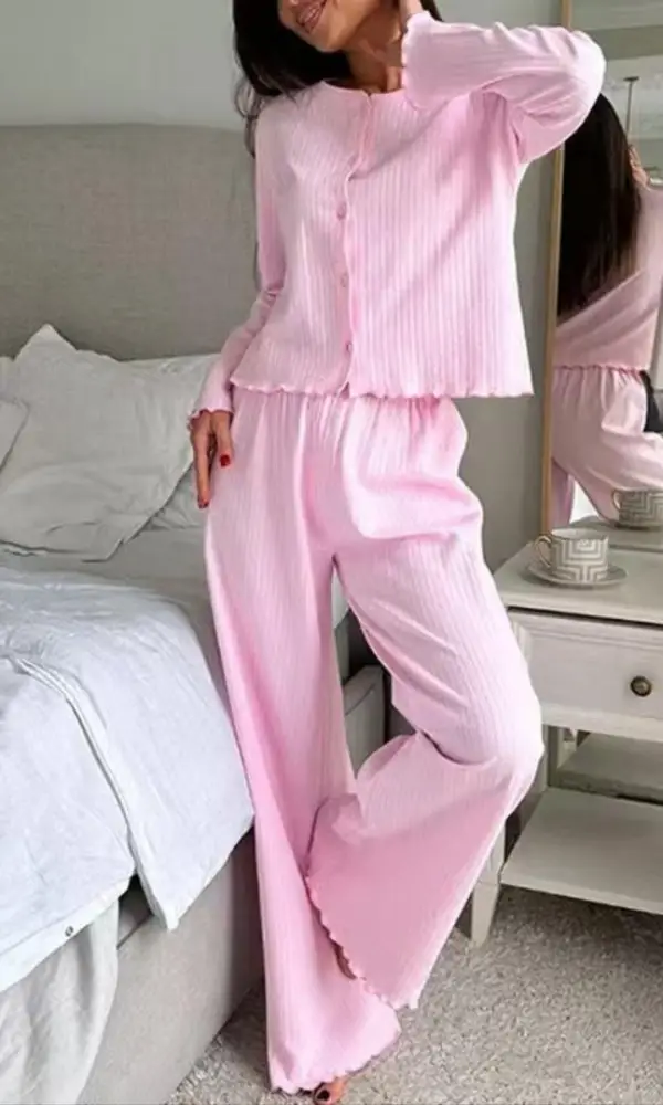 Пижама женская в рубчик (S-XL)