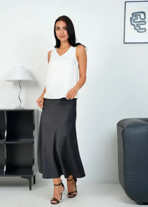 Шелковый топ под пиджак женский р-р 42-48