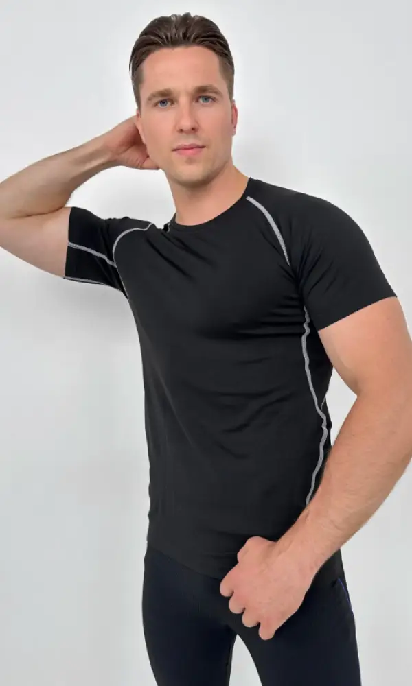 Футболка спортивная мужская для фитнеса (р-р L-XXL)