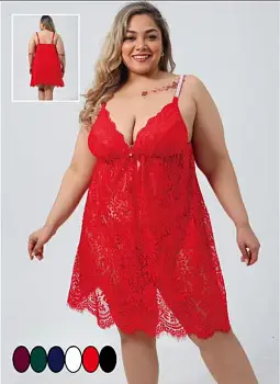 Пеньюар кружевной (XXL-XXXL)