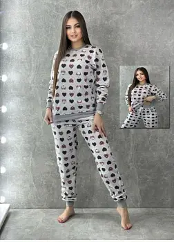 Пижама женская кофта и брюки р-р 48-56