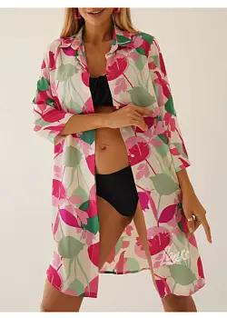 Туника пляжная накидка на купальник (р-р L-3XL)