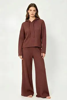 Костюм домашний с капюшоном женский (р-р M-2XL)