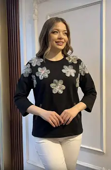 Туника женская с нашивками нарядная (р-р 48-54)