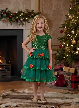 Платье праздничное- ёлка р-р 28-34