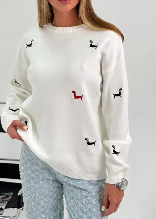 Свитер с мелким принтом женский р-р 42-48