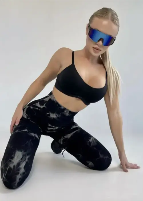 Лосины утягивающие спортивные женские (р-р S-XL)