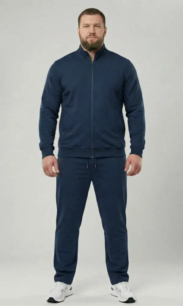 Спортивный костюм мужской толстовка на молнии+ брюки р-р 58-66