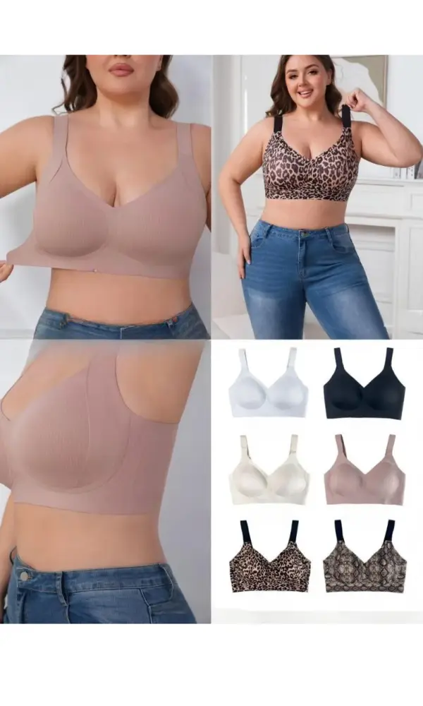 Бюстгальтер без косточек бесшовный (р-р 3XL-5XL)
