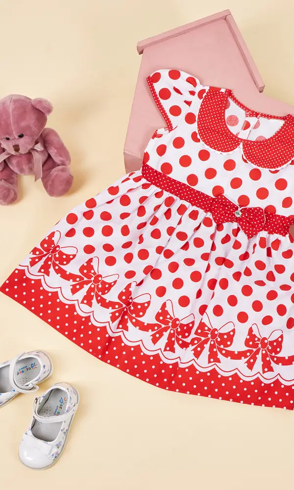 Платье "Цветы Ассорти", с воротничком, для девочки (1-5 лет)