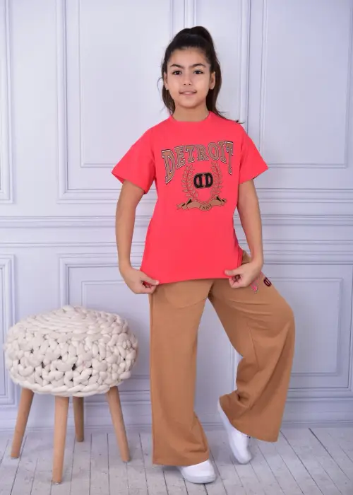 Костюм летний спортивный на девочку, футболка-брюки ( 8-12 лет)