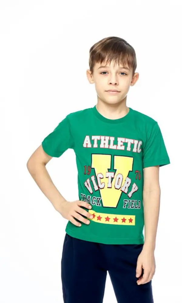 Футболка для мальчика с коротким рукавом (5-8 лет)