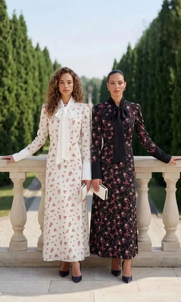 Платье макси женское с бантом цветочный принт (р-р 42-44)