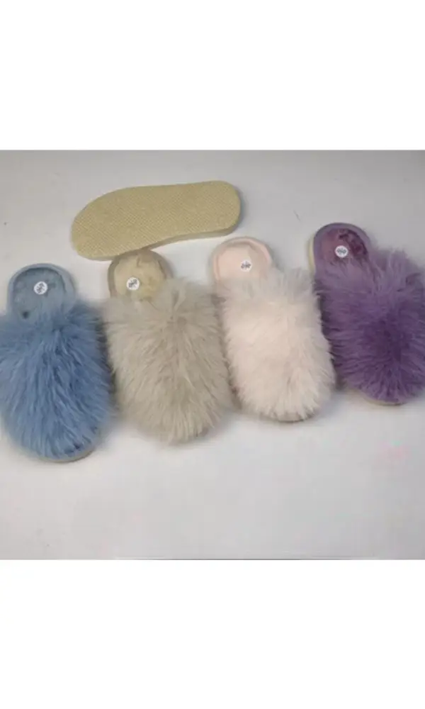 Тапочки для девочки пушистые р-р 30-35