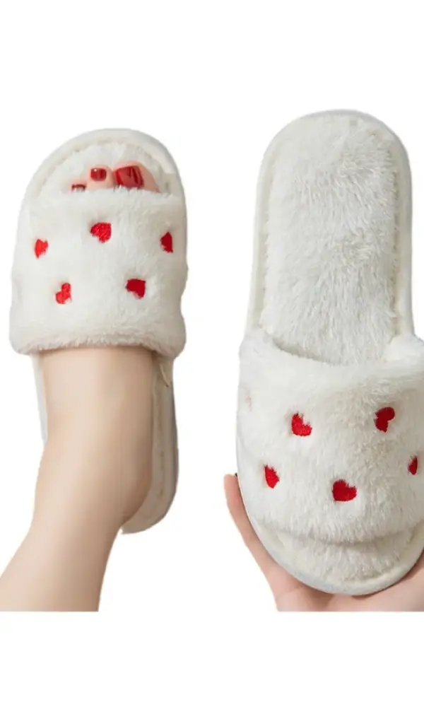 Тапочки открытые с сердечками женские р-р 36-45