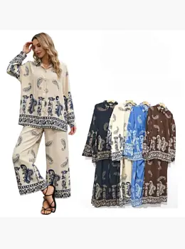 Костюм из штапеля с узорами женский (р-р M-XXL)