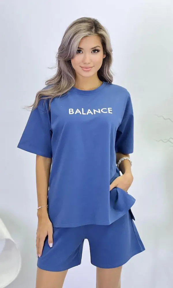 Костюм летний женский с шортами спортивный (р-р 42-48)
