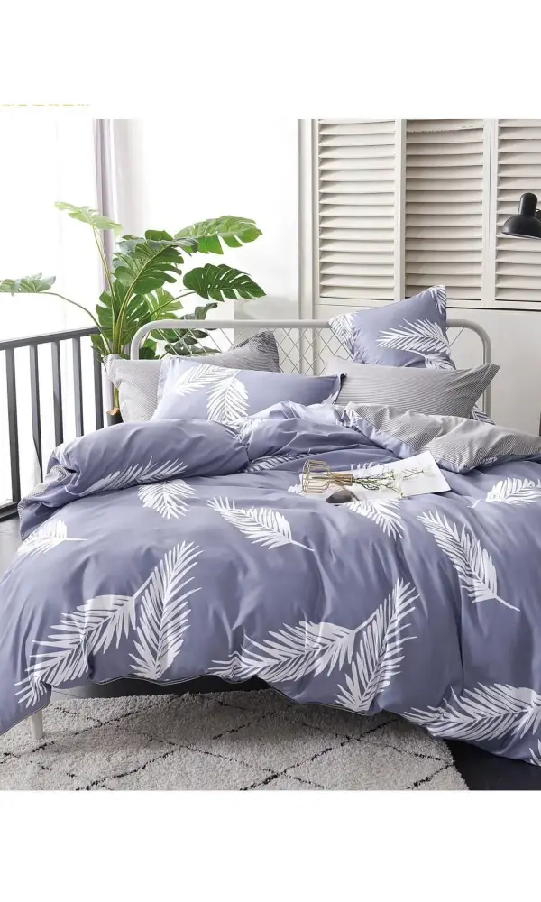 Комплект постельного белья с принтом, поплин (Семейный)