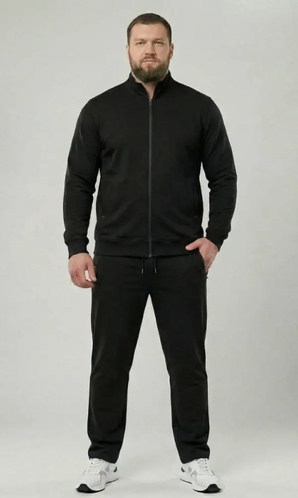 Спортивный костюм мужской толстовка на молнии+ брюки р-р 58-66