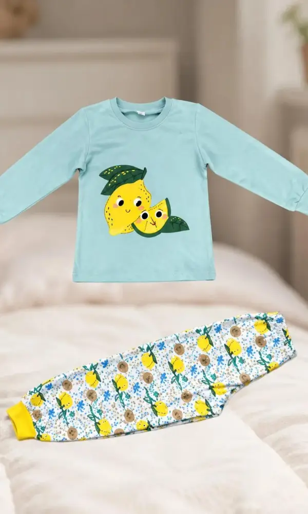 Пижама с начесом для девочки (5-8 лет)