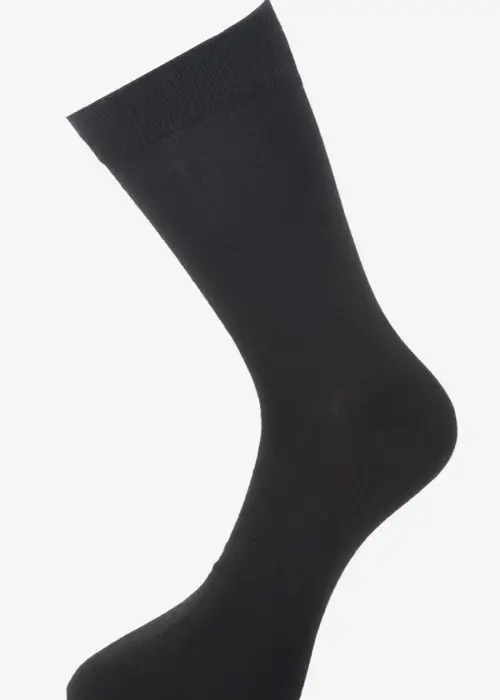 Носки мужские (высокие), однотонные: черные (р-р 41-47)